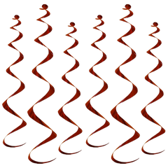 Beistle Company Mens Metallic Whirls