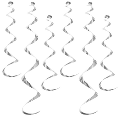 Beistle Company Mens Metallic Whirls