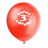 Happy 3rd Birthday Printed Balloons