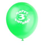 Happy 3rd Birthday Printed Balloons