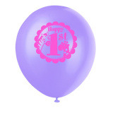 Latex Pink Safari First Birthday Balloons