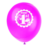 Latex Pink Safari First Birthday Balloons