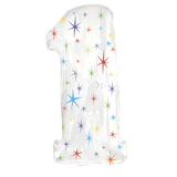 Multi Sparkles Number  Balloon
