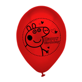 Peppa Pig HAPPY BIRTHDAY Party Printed Latex Balloons