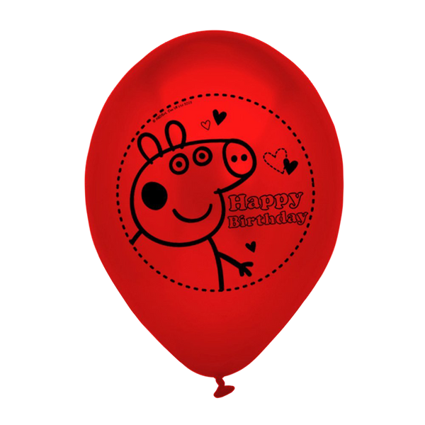 Peppa Pig HAPPY BIRTHDAY Party Printed Latex Balloons
