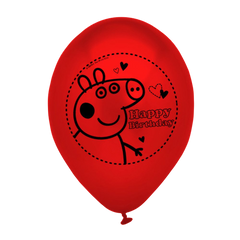 Peppa Pig HAPPY BIRTHDAY Party Printed Latex Balloons
