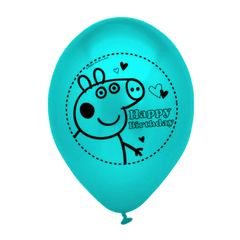 Peppa Pig HAPPY BIRTHDAY Party Printed Latex Balloons