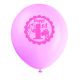 Latex Pink Safari First Birthday Balloons